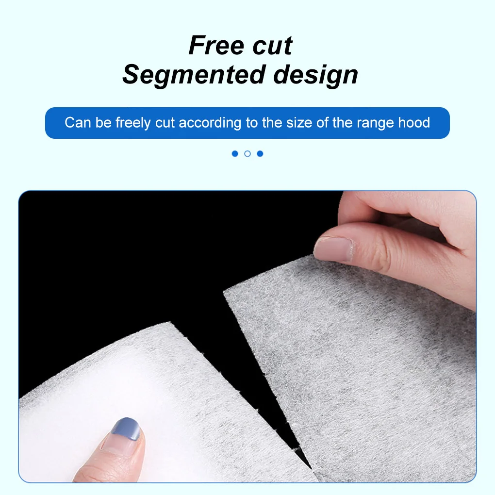 Kitchen Oil Filter Paper 5/10m Household Simple Extractor Fan Cleaning Sheet Grease Non-woven Hood Filters Covering Fitting cooker hood filter