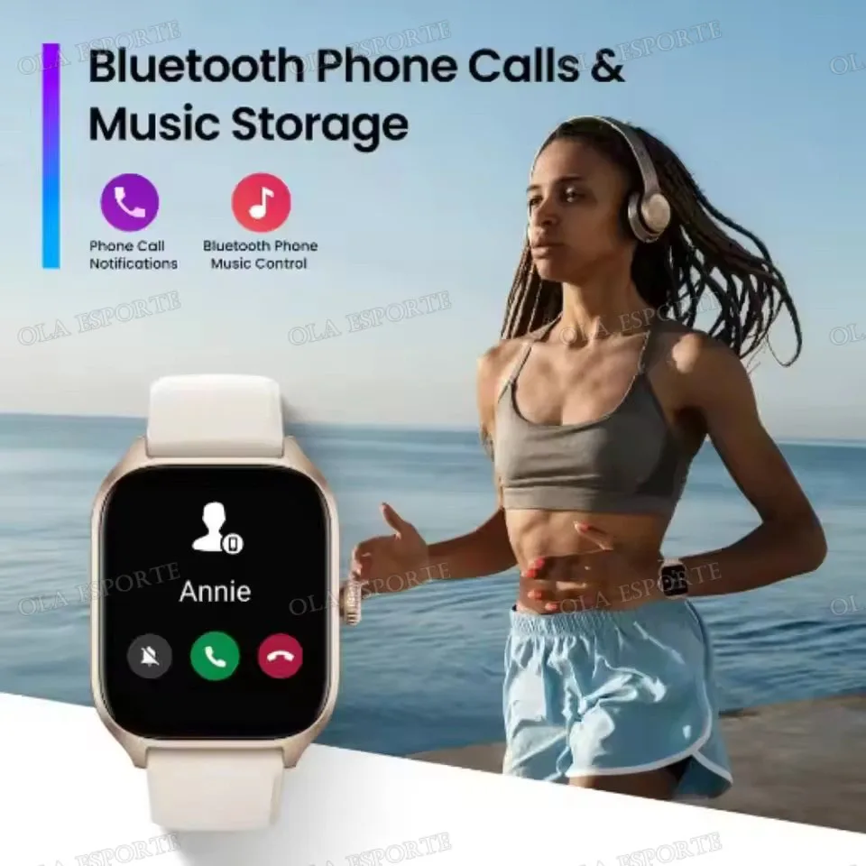 2026 New Smart Watch Women Bluetooth Call Sport Fitness Tracker Watch Health Sleep Monitor Fashion Ladies Men Smartwatch HT30 4