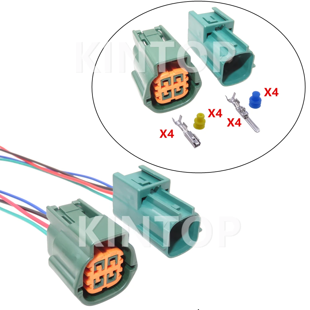 

1 компл. 4 контакта 6181-0513 6189-7757 автомобильный водонепроницаемый кислородный датчик O2 проводной разъем автомобильный пластиковый корпус гнездо для Nissan