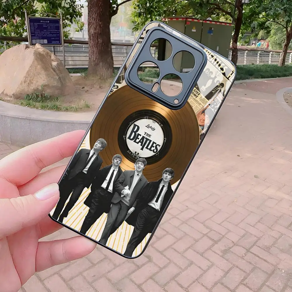 Premium Glass Cover Phone Case - The Rock Beatles Band Design