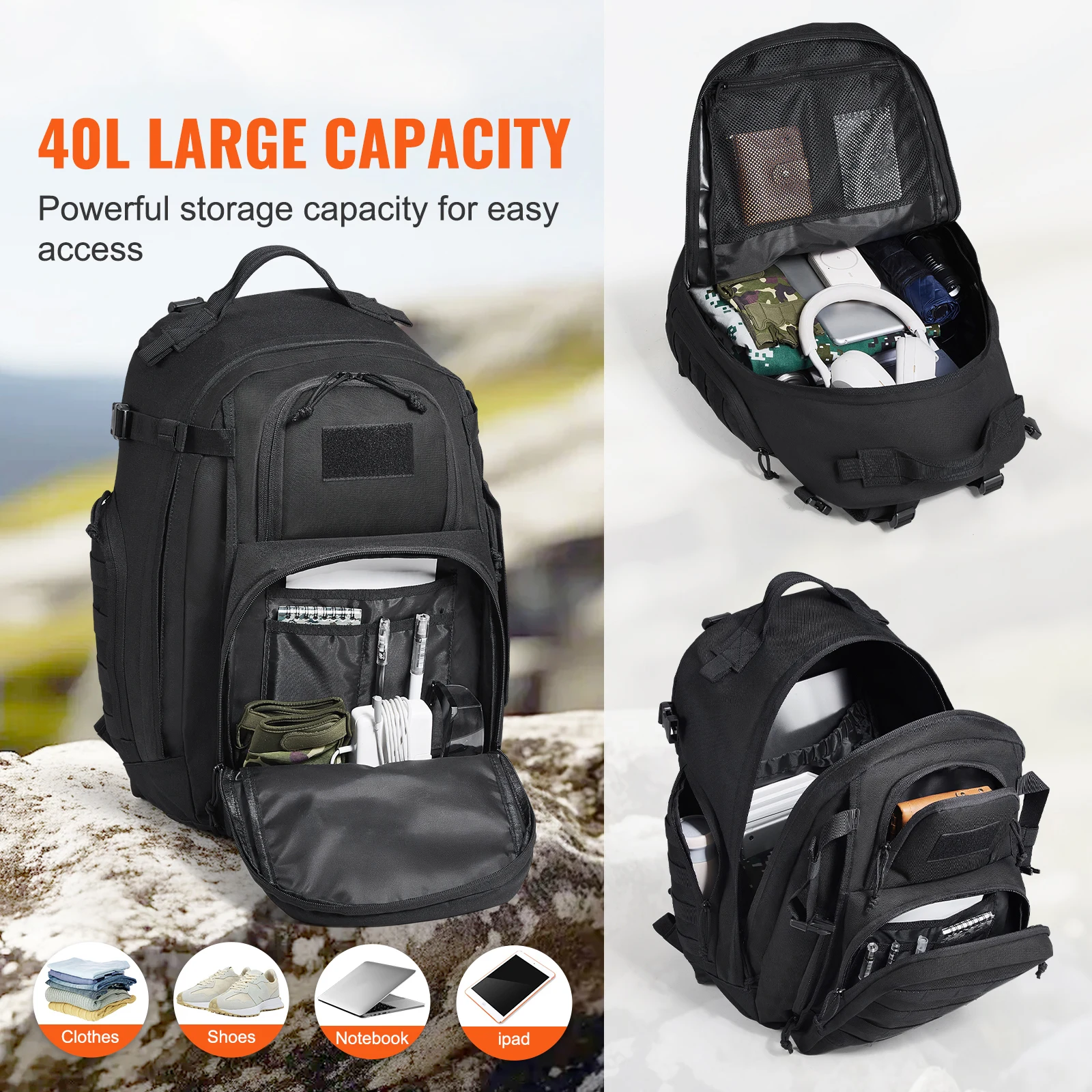 Waterproof Polyester Outdoor Adventure Backpack for Hiking Hunting