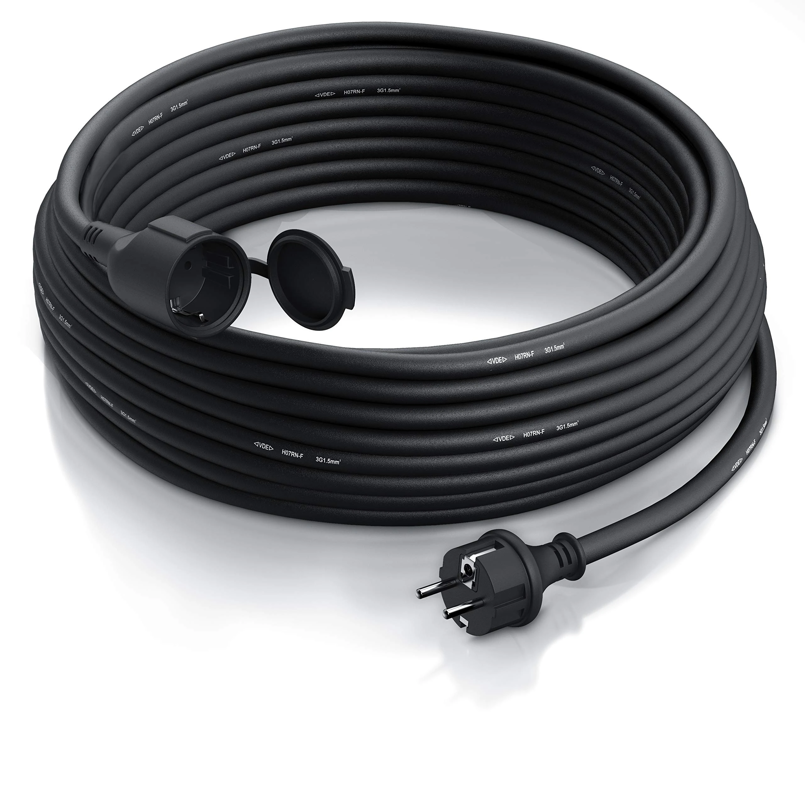 Camping Electric Lead Wire 20M Coil Extension Cable Outdoor Home Depot