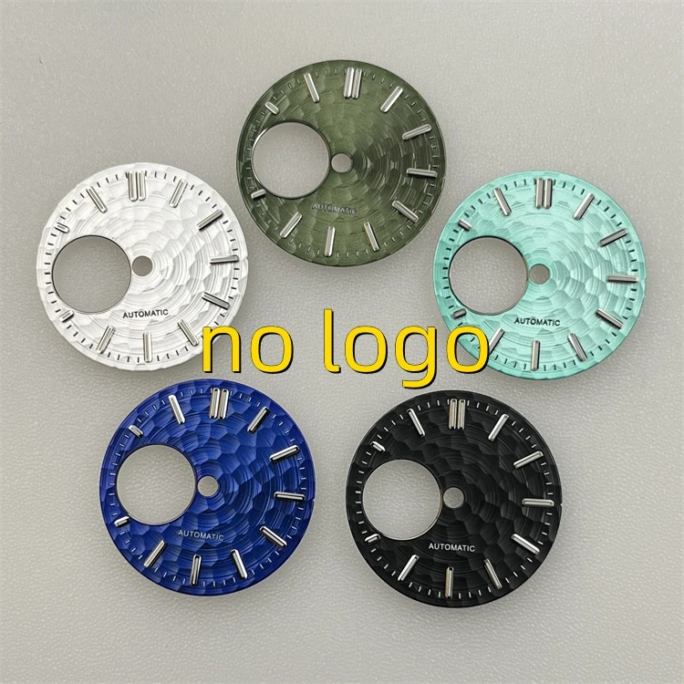 

diver NH38 dial seikomod with date mod kits 28.5mm luminous face watch customize with logo