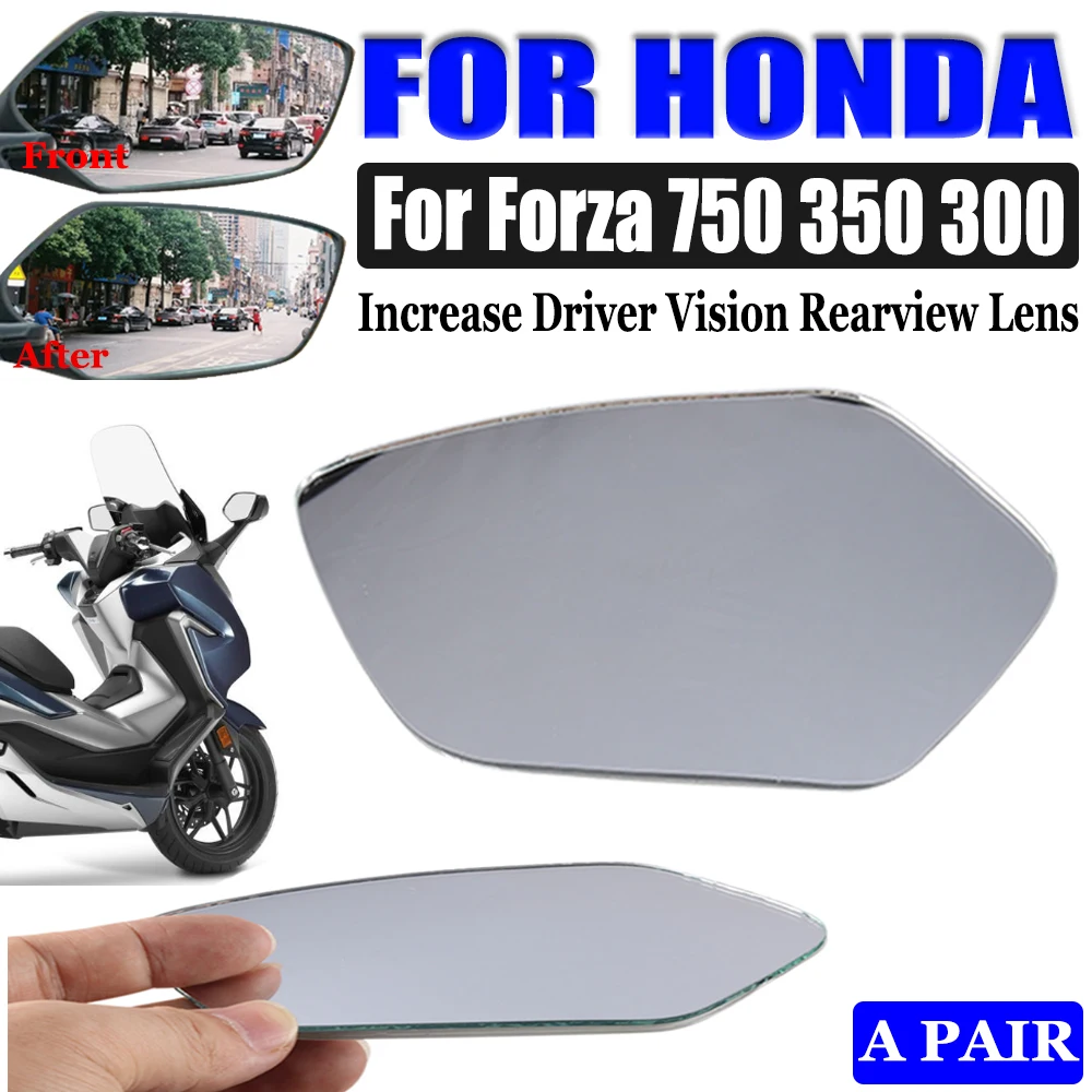 Motorcycle Convex Mirror Increase Rearview Mirrors Side Mirror View Vision  Lens for HONDA Forza350 Forza 350 NSS350 2020 - 2023 - AliExpress