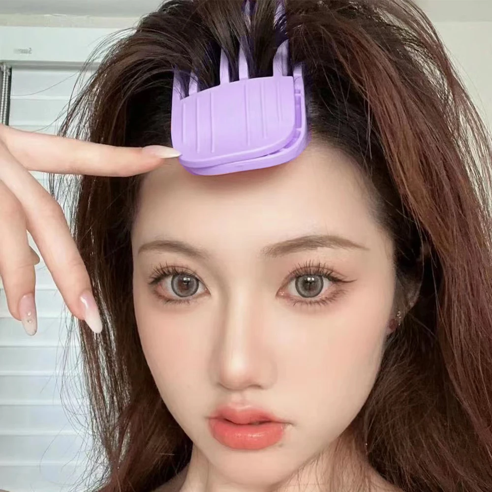 Hair Styling Tool Hair Curling Tools 3/6Teeth Fluffy Hair Roots Clips Comb Lazy Hair Top Styling Curling Barrel Portable Korean Hairs Clip Volume Wind Sculpting Comb