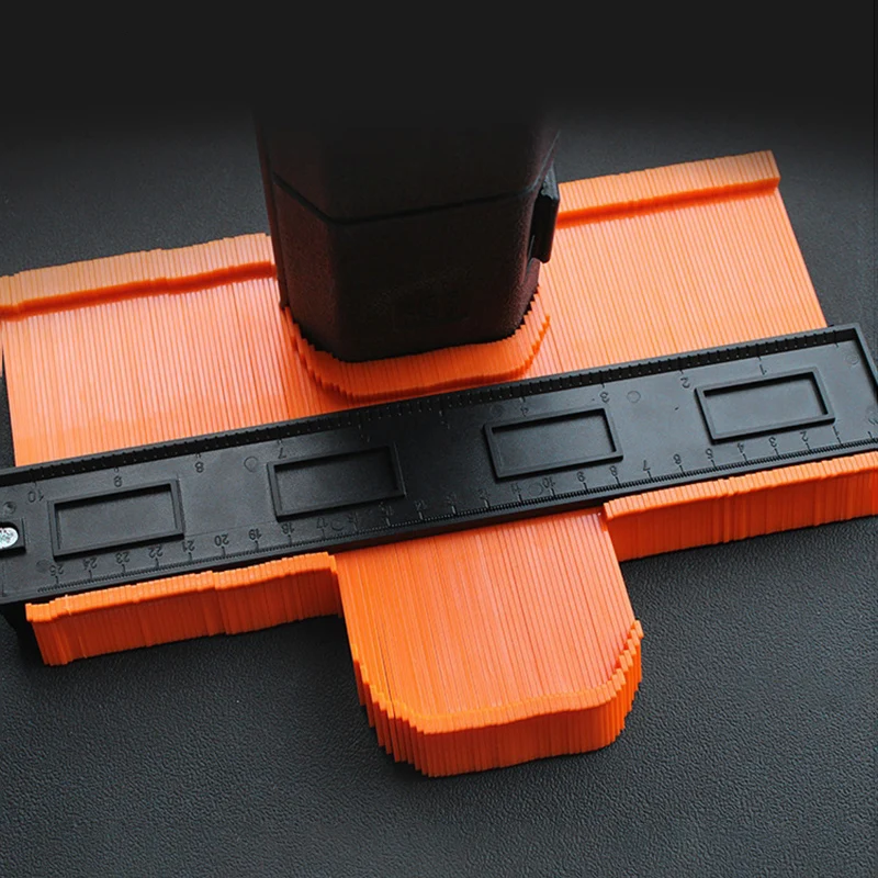 Multifunctional Profile Contour Gauge Woodworking Irregular Shaped Curvature Measuring Ruler Tile Floor Cutting Auxiliary Tool 3