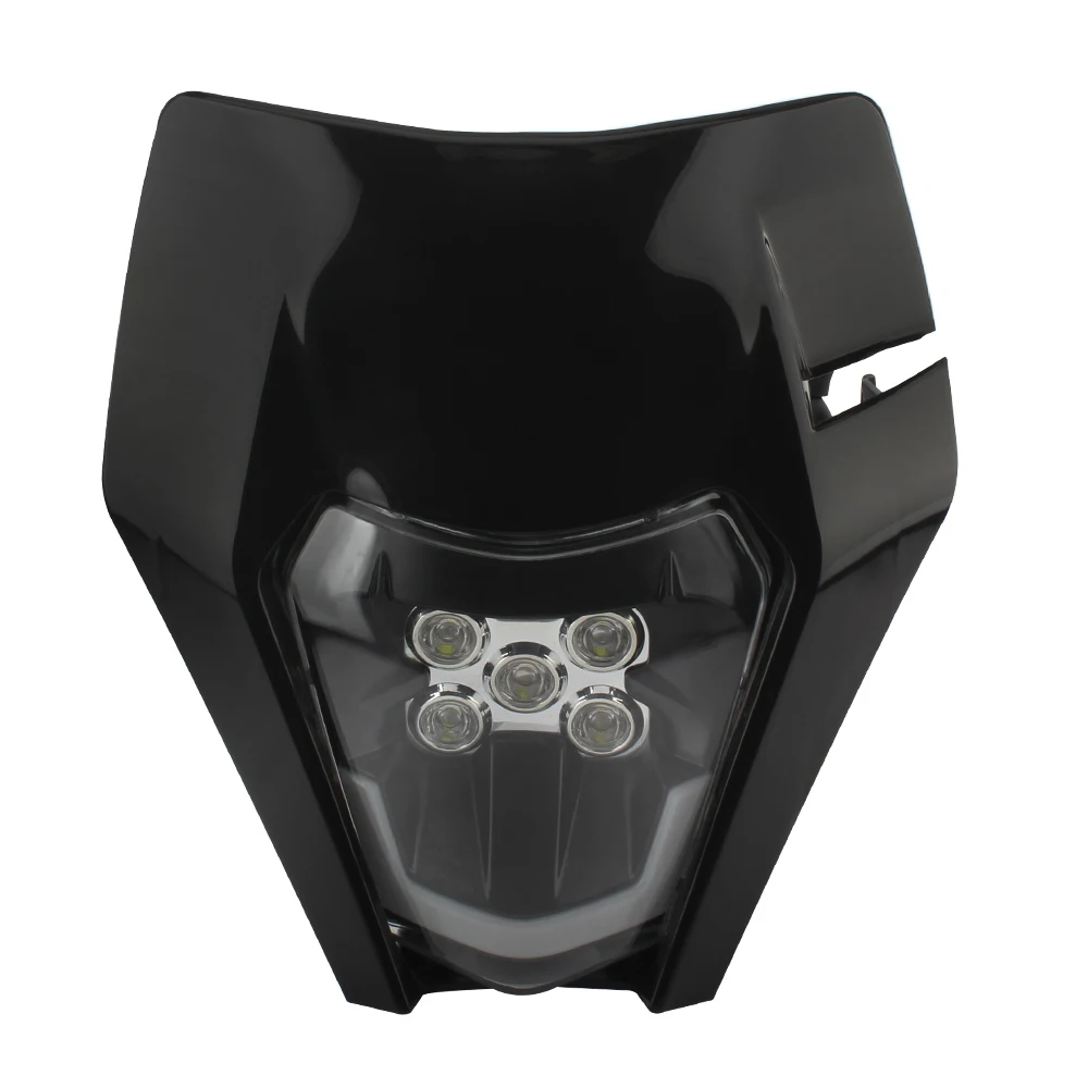 Motorcycle Headlight Motorcycle Headlight Plate LED Accessories for KTM EXC SX MX 250 300 450 Fairing Motocross Dirt Bike Supermoto Enduro