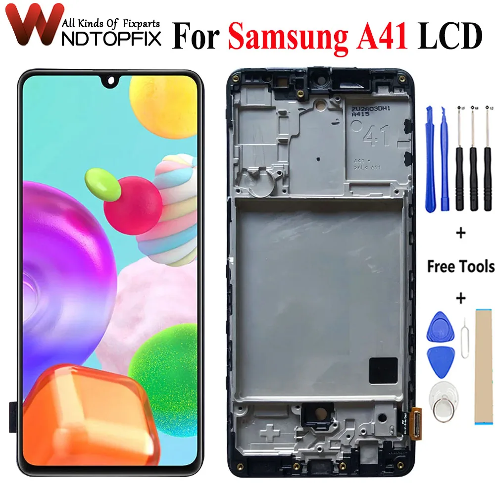 

TFT LCD 6.1" For Samsung Galaxy A41 LCD Display Touch Screen Digitizer Assembly SM-A415F/DSN,SM-A415F/DSM LCD Screen With Frame