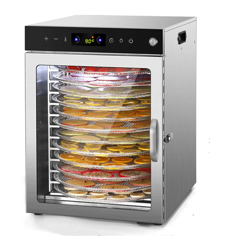 Food dehydrator Multifunctional Rotation Dryer Fruit Machine 304 Stainless Steel 12 layer Household And commercial