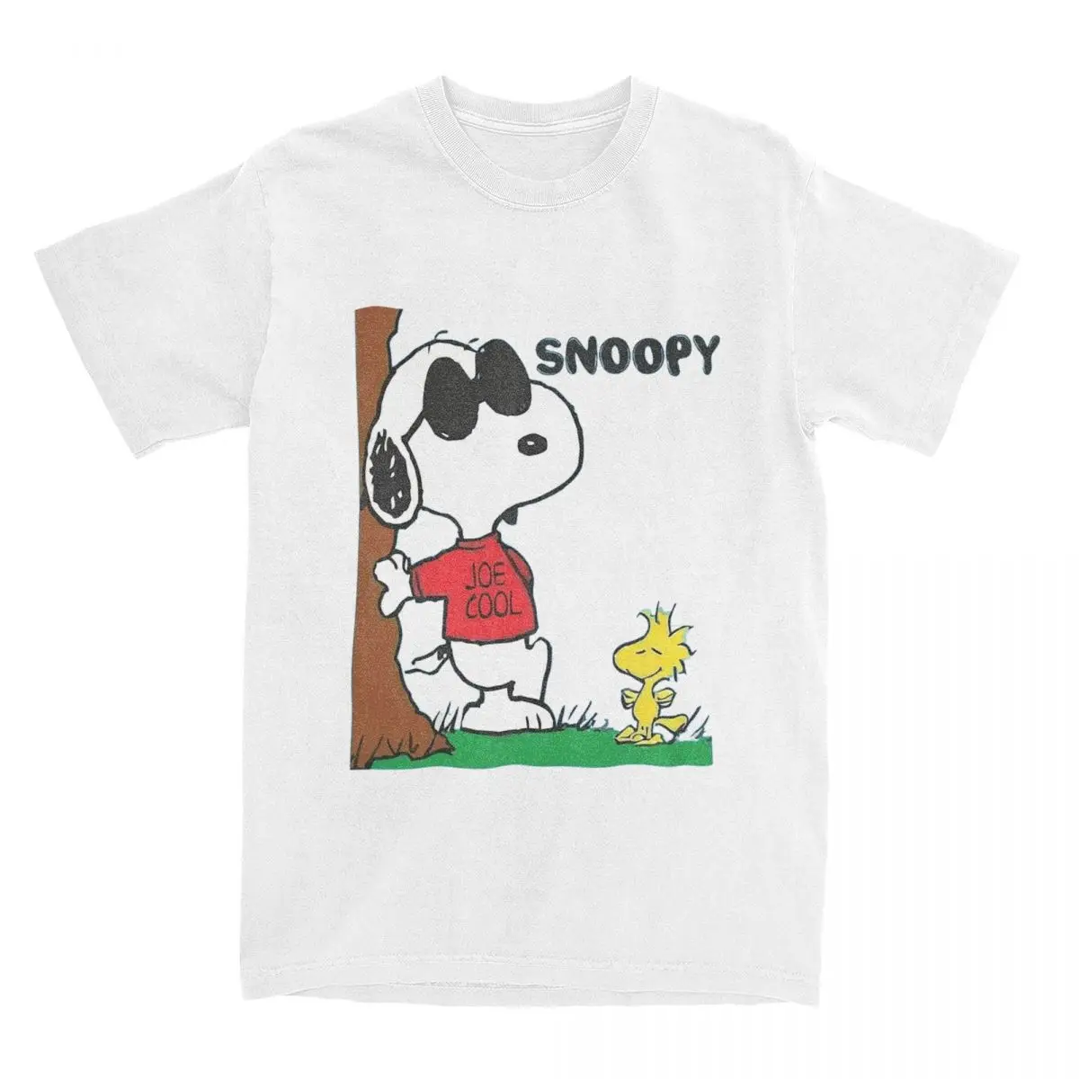 Uomo Donna Snoopy Joe Cool The Peanuts Charlie Brown Shirt Stuff Anime Cotton T-Shirt Abbigliamento Vintage Tees Adult