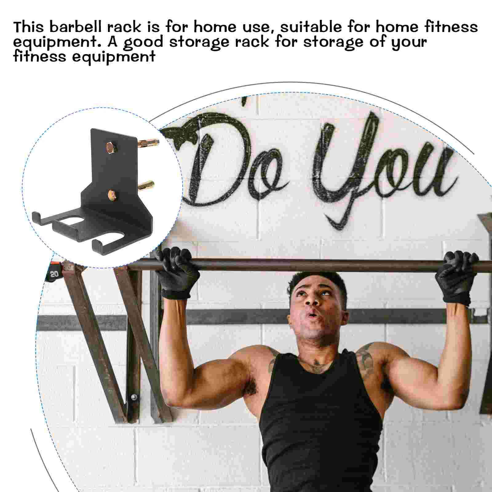 Weights Discs Support Wall-mounted Hangers Rod Storage Rack Hangers Stand with Screws for Household Gym Indoor Steel Fitness fitness equipment storage rack