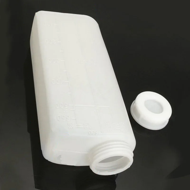 

Fuel Mixing Bottles Oil Petrol Bottles 600ml White Oil Petrol Fuel Mixing Bottle Tank Container For Chainsaw Strimmer