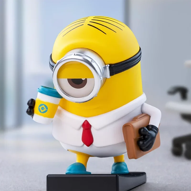 thumbnail image 1 of POP MART Minions Lazy Every Day Series Anime Action Figure Guess Bag Ornament Figurines Home Decor Desktop Dolls Model Girls Gif, 1 of 5