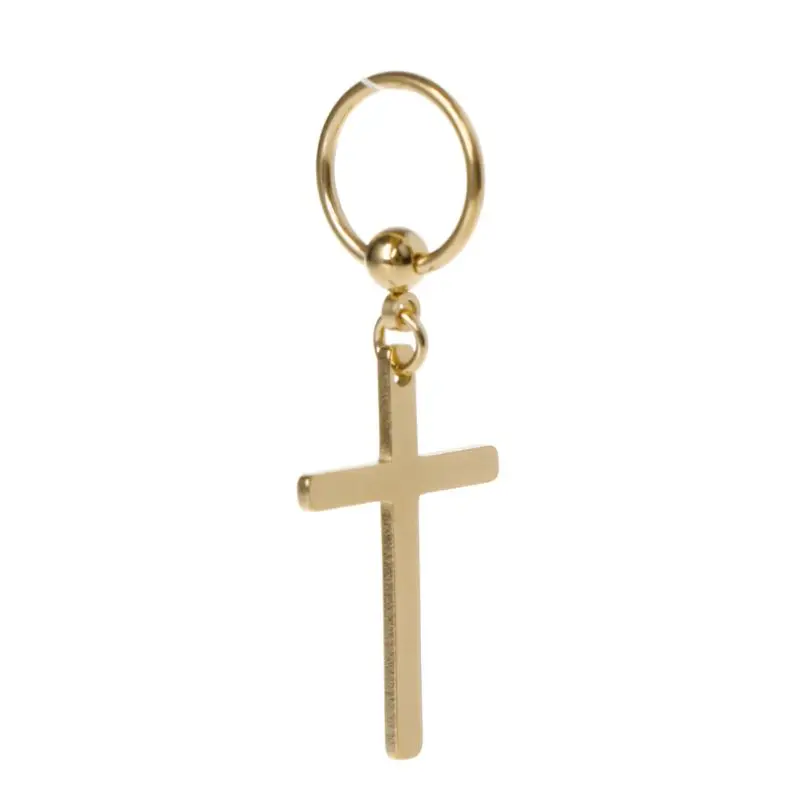 Fashion Jewelry Decor Earrings for Cross Pendant Dangle Earring Punk Earrings Anti Allergy Brincos Buckle Gift for Women 2