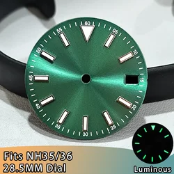 High - Quality 28.5mm Green Luminous Watch Dial (02)