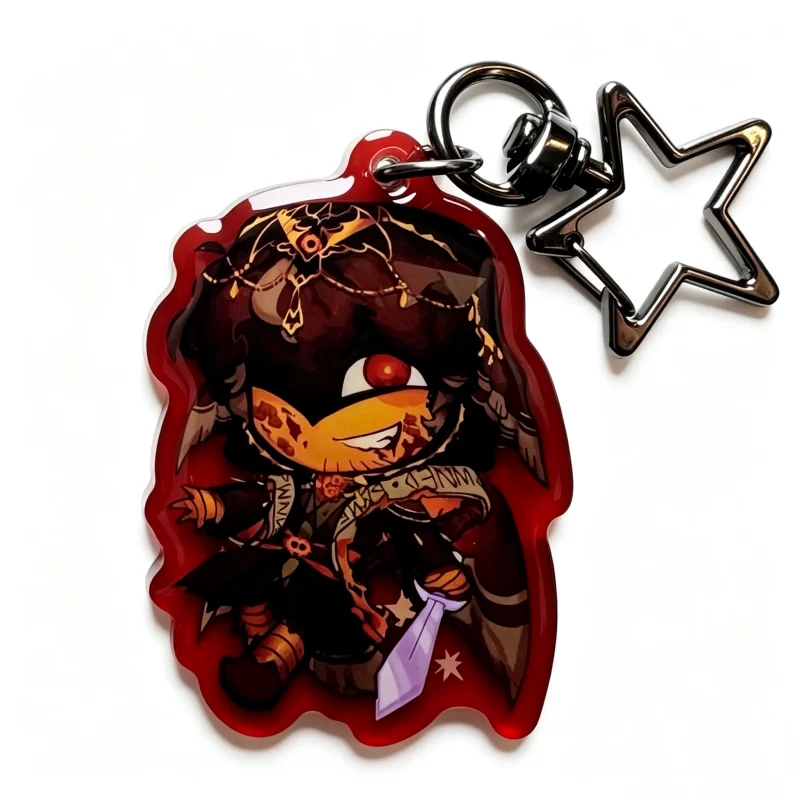 Forsaken Keychain: Acrylic Gamer Pendant with Anime Style Accessory