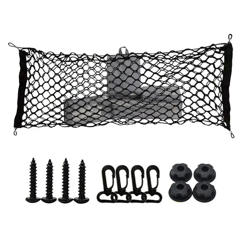 

Trunk Cargo Organizer Storage Net Heavy Duty Stretchable Cargo Net Car Interior Accessories Elastic Luggage Netting Elastic