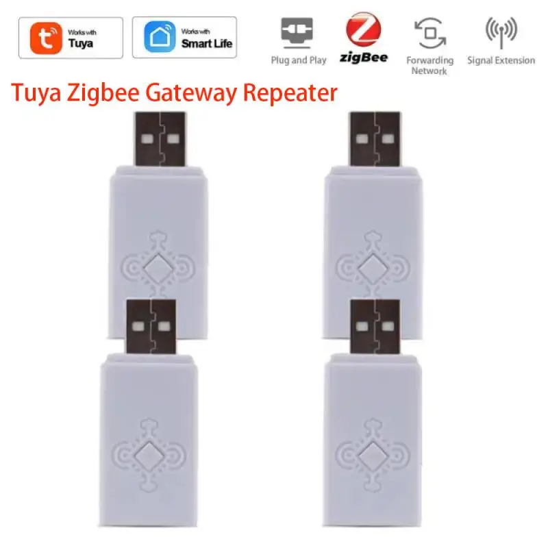 

Ретранслятор сигнала Tuya ZigBee, USB-усилитель сигнала, удлинитель, автоматическое устройство для умного дома, работает со шлюзом Zigbee для умного дома