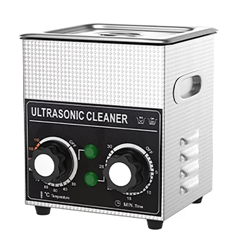 LEADSONIC Ultrasonic Cleaner Bath 2L Plus 120W 150*135*100mm Washing Machine Ultrasound Home Appliance Mechanical Knob Style