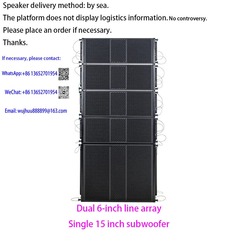 

CREATE SOUND waterproof line array audio set double 6 inch waterproof line array speaker stage wedding performance outdoor
