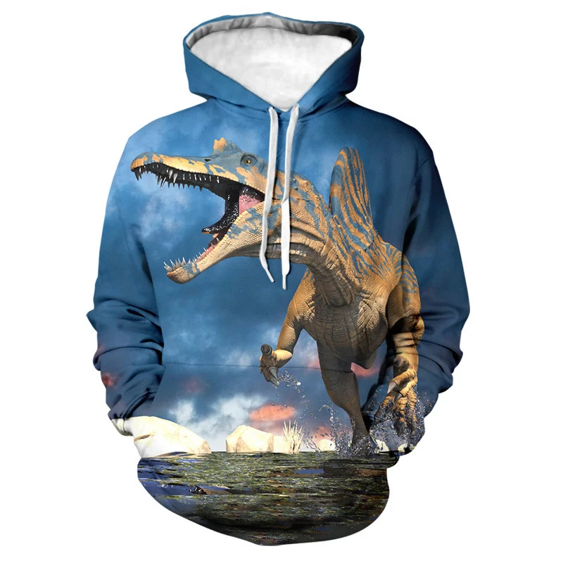 

dinosaur 3D Printed Hooded Sweatshirt Tops Men And Women Funny Street Fashion Casual Trend Sports Oversized Hoodies Men clothing