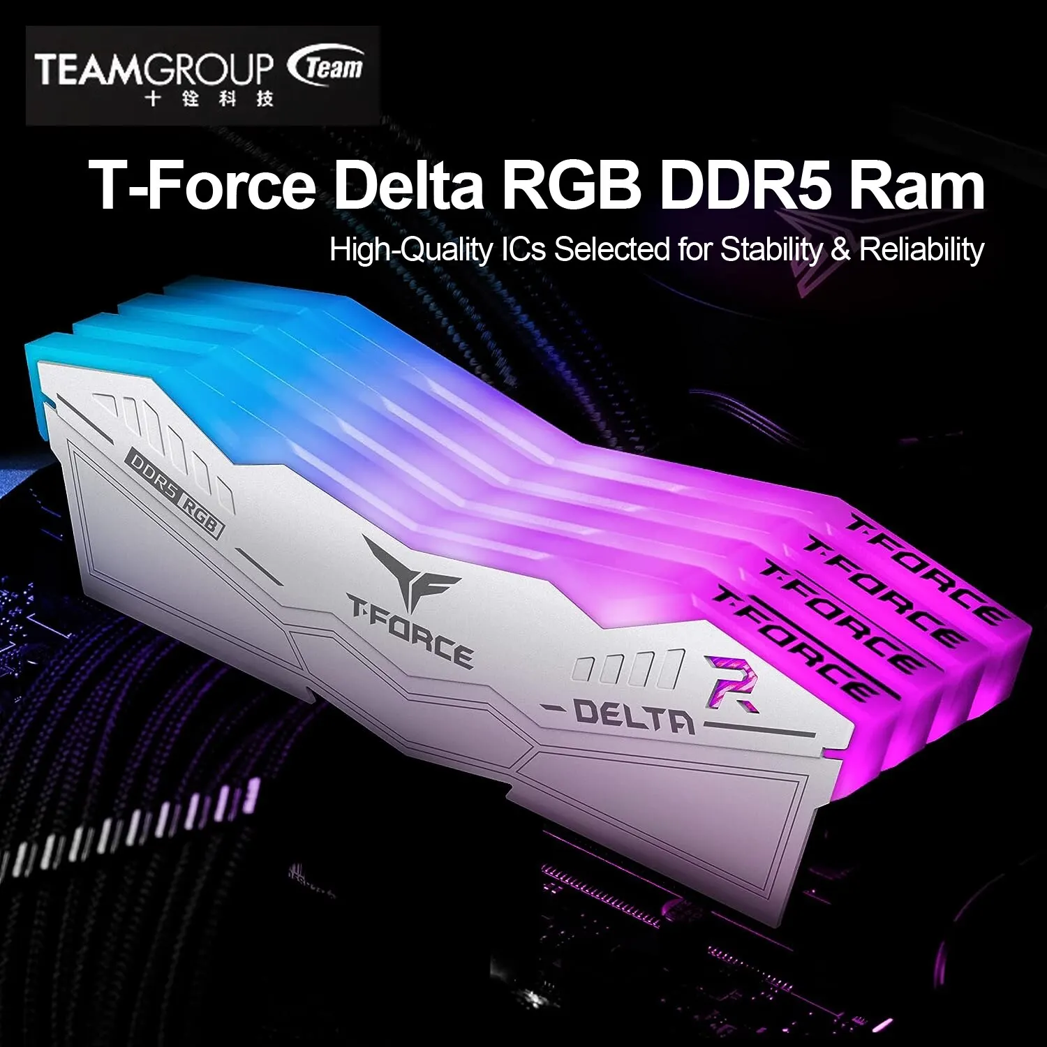 Модуль памяти TEAMGROUP T-Force Delta RGB DDR5