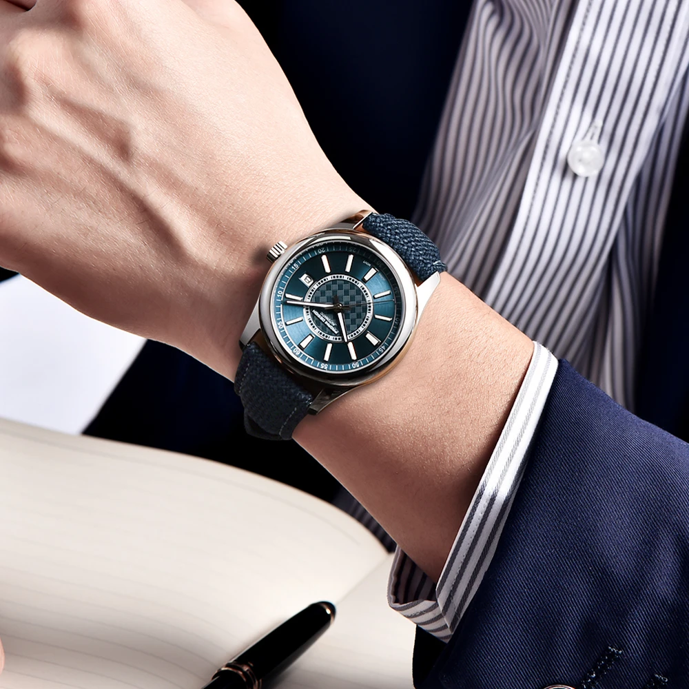 40mm Men Automatic Mechanical Watches NH35A Luxury Sapphire Stainless Steel 10Bar Clock Reloj Hombre