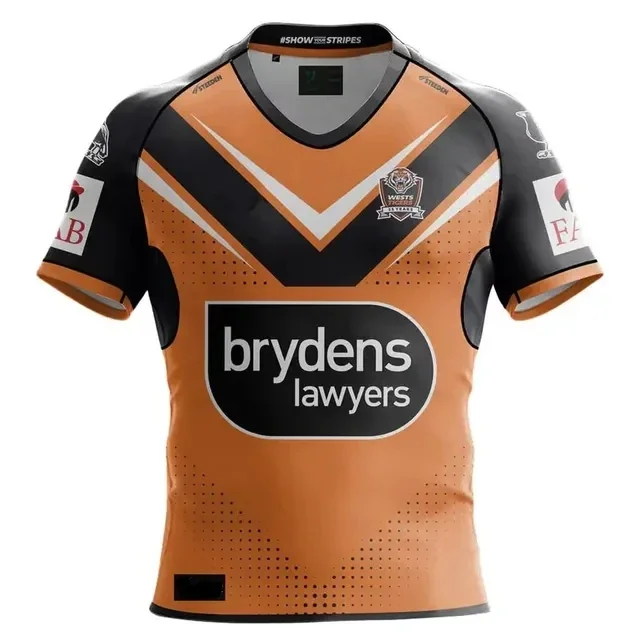 Wests Tigers Heritage Rugby Jersey /25 WESTS TIGERS MENS COMMEMORATIVE ANZAC TRAINING JERSEY size S--3XL---5XL rugby jersey