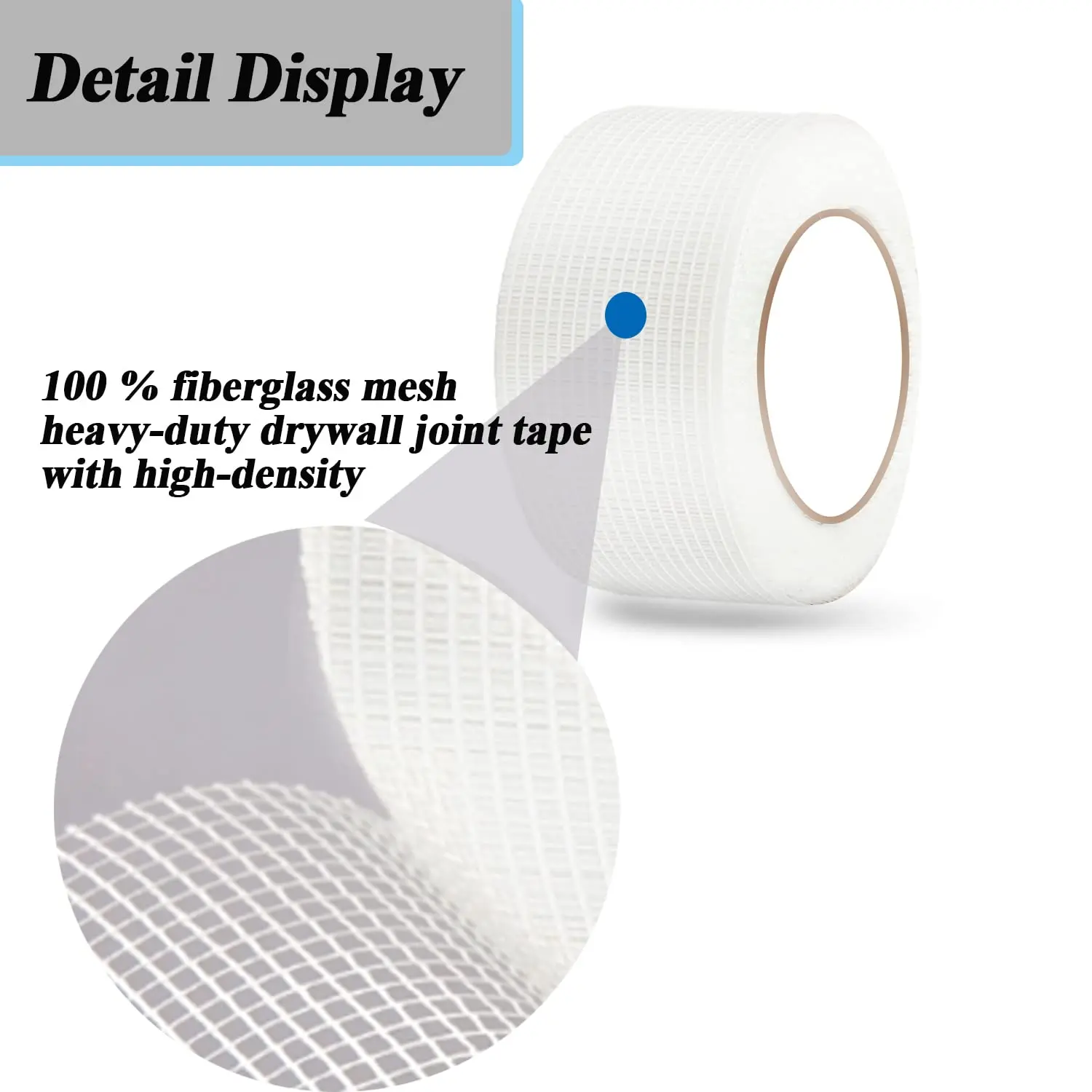 Drywall Joint Tape Self-Adhesive Fiberglass Drywall Mesh Tape for Wall,Sheetrock,Ceiling Crack Repair