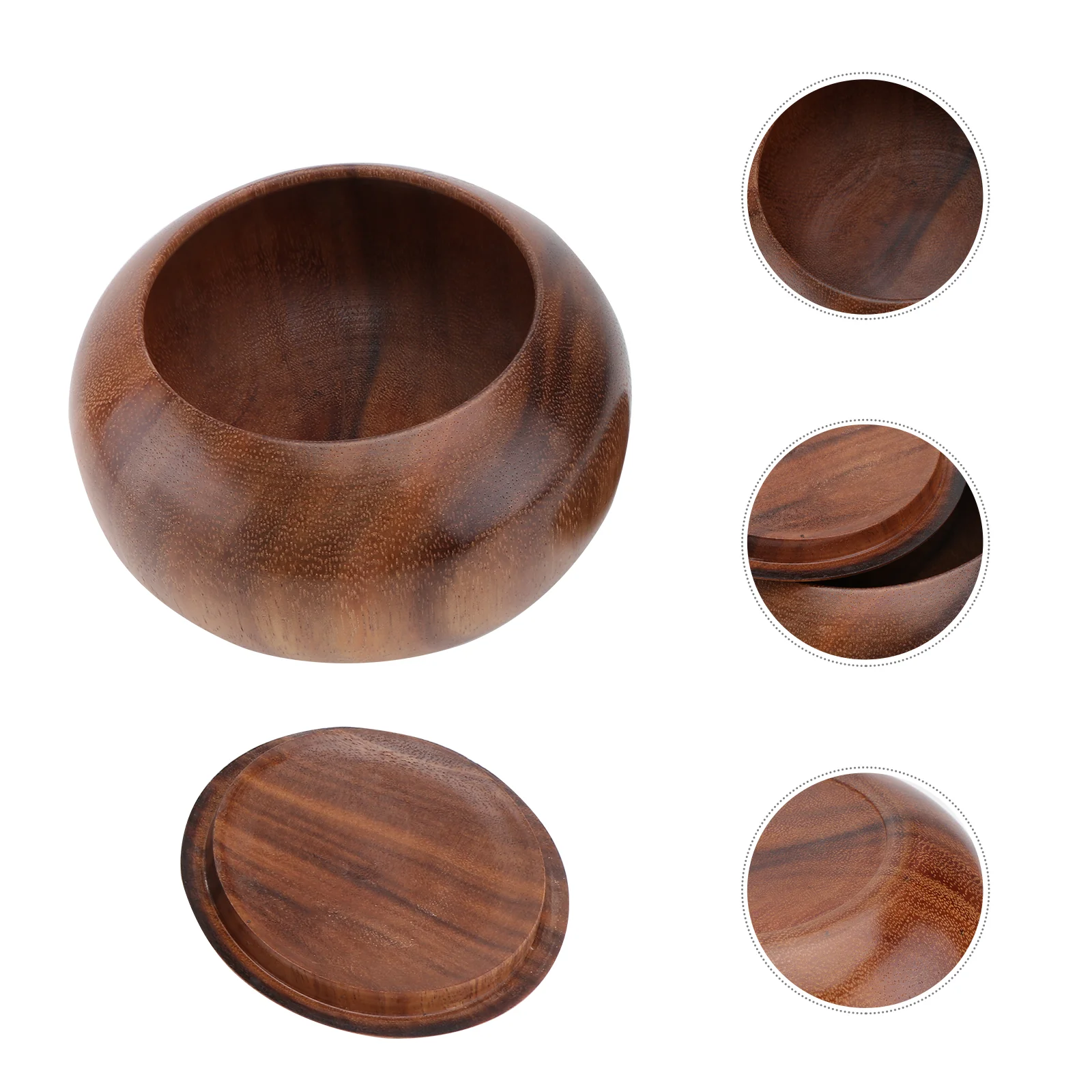 

Storage Boxes for Organizing with Lid Acacia Mangium Chess Jar Weiqi Container Go