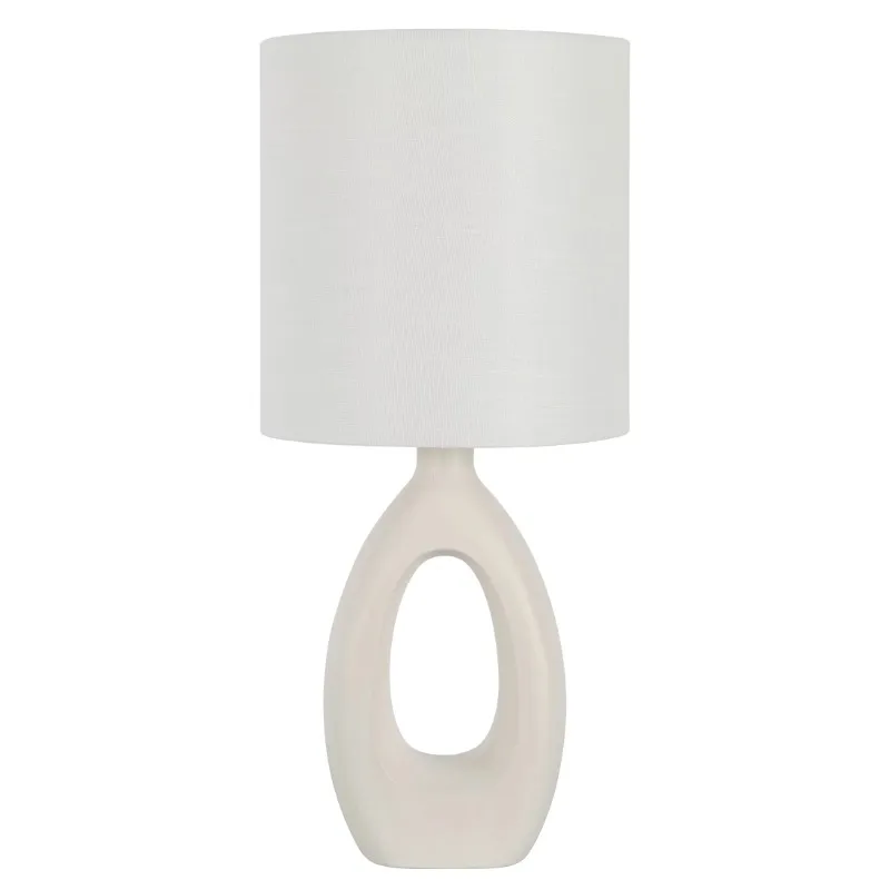 

Home Decor Classic Collection White Ceramic Finish Table Lamp, 21"H Table Lamps