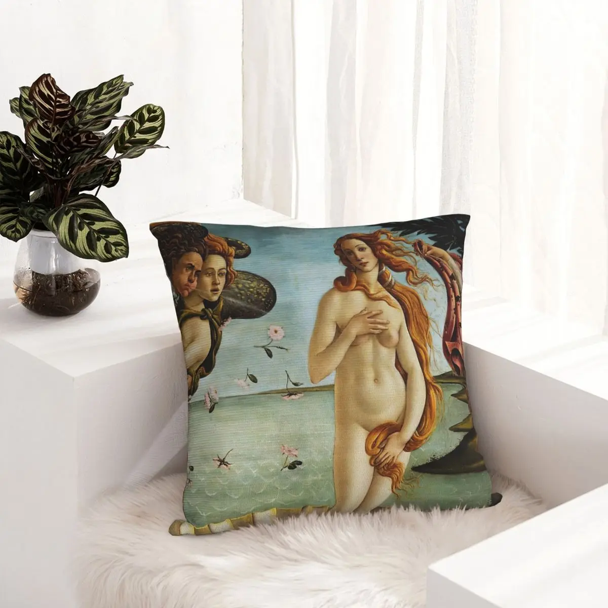 

Iconic Sandro Botticelli The Birth Of Venus pillowcase printed cushion cover sofa waist pillow pillow cover