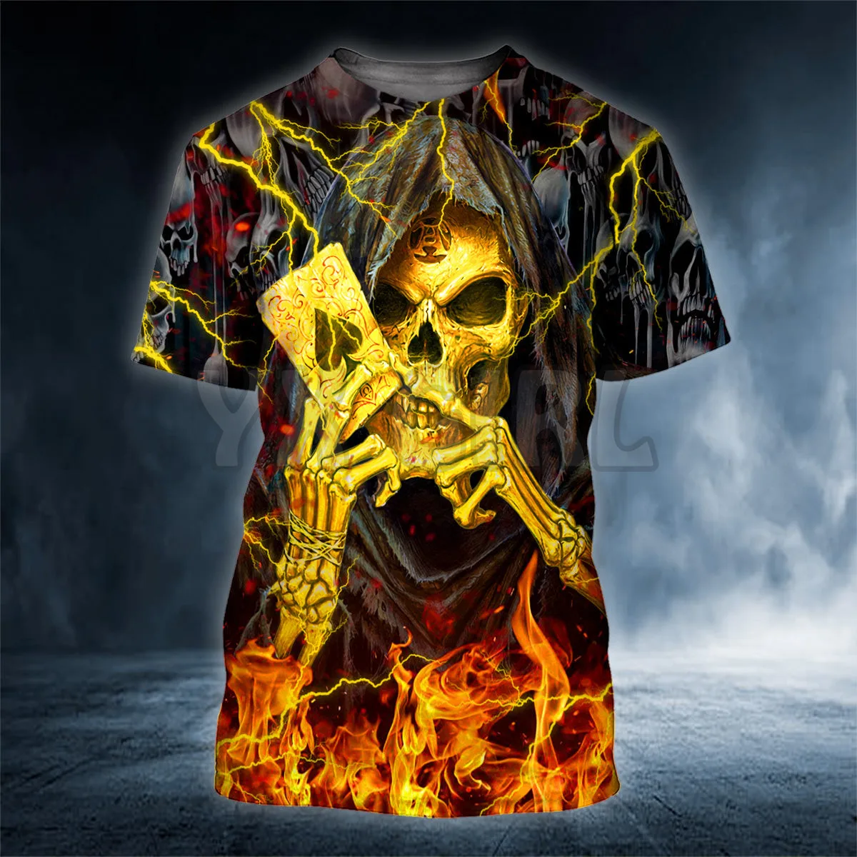 【完売品】DROPDEAD ロンT ハロウィン bone print AU60 完売品】DROPDEAD ロンT ハロウィン bone print AU60