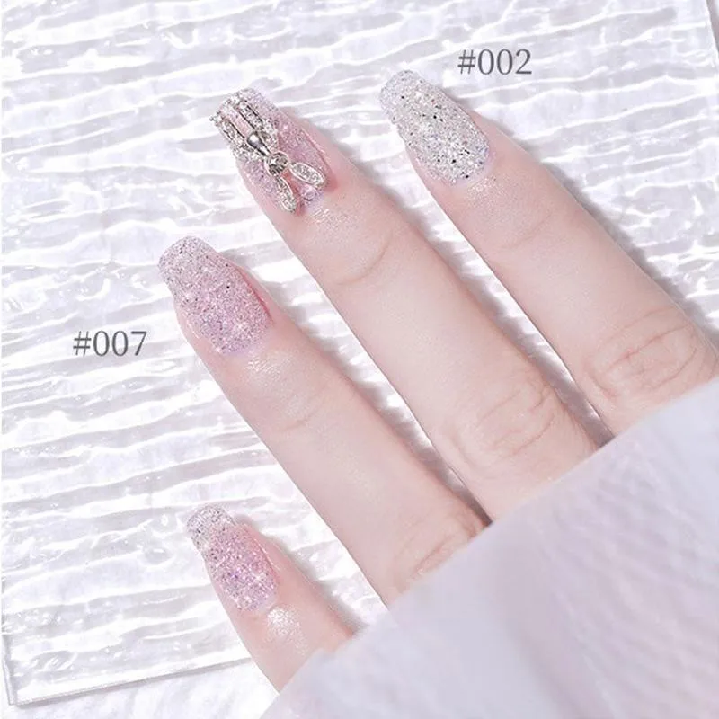 Description Picture 4 of item1 Bottle Pink Crystal Diamond Glitter Powder 8 Colors Holographic Shiny Rainbow Pigment Dust Micro Drill Nails Art Powder &*&