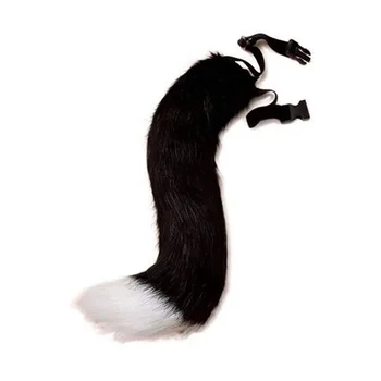 Coda di bestia dai capelli lunghi fatta a mano Comic-Con COS Puntelli per prestazioni Cameriera Cat Lady Simulazione Accessori per coda di volpe