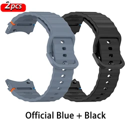 Original Silicone Sport Band for Galaxy watch FE (Official Blue-Black)