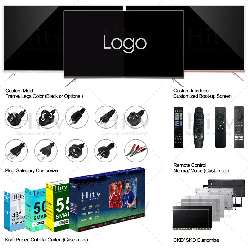Manufacturer 43inch Smart TV Ultra Thin No Frame TV Television 43 Inch 4K OLED