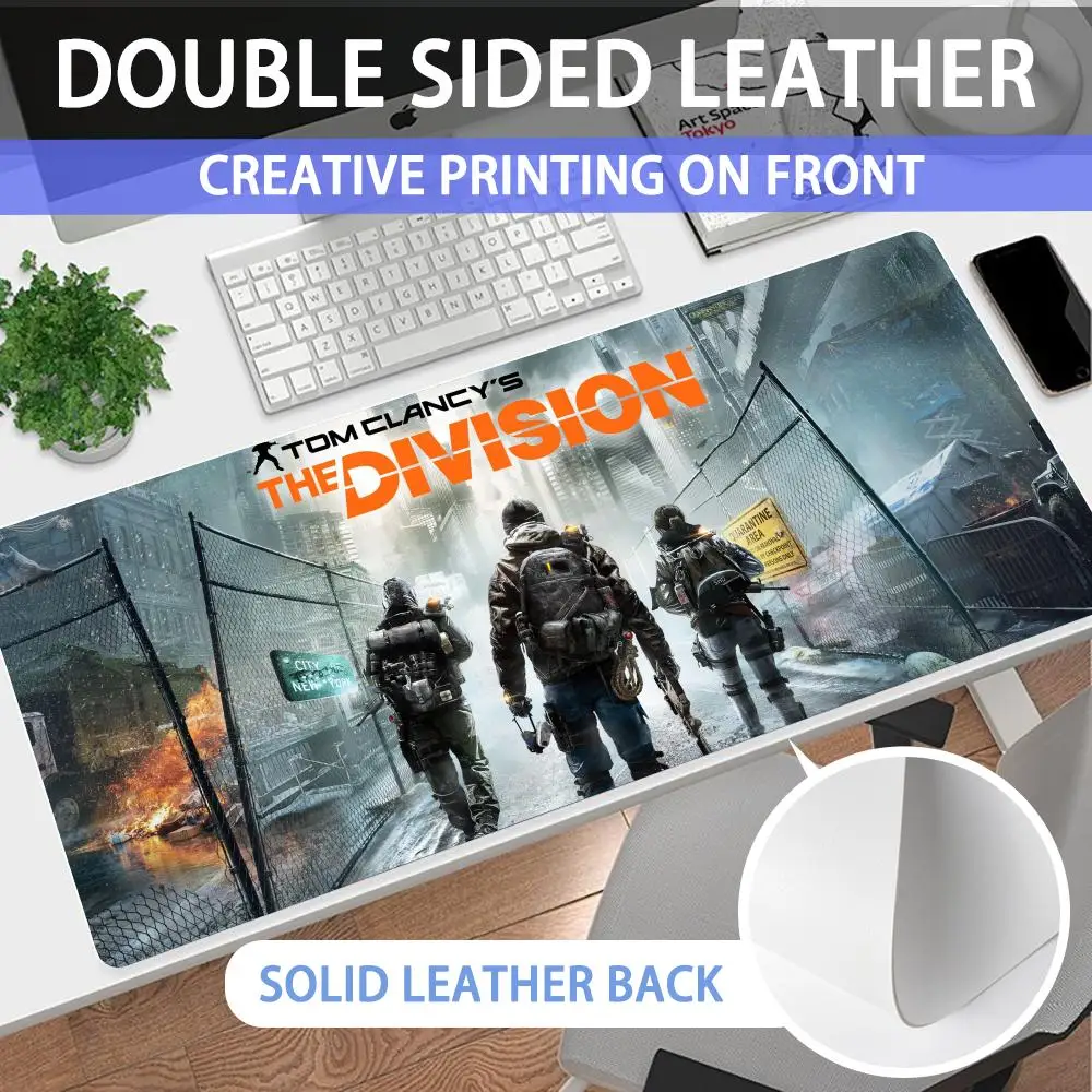 

Mouse Pad Large non-slip desk pad mouse pad PU Tom Clancy's high-end quality light luxury desk pad