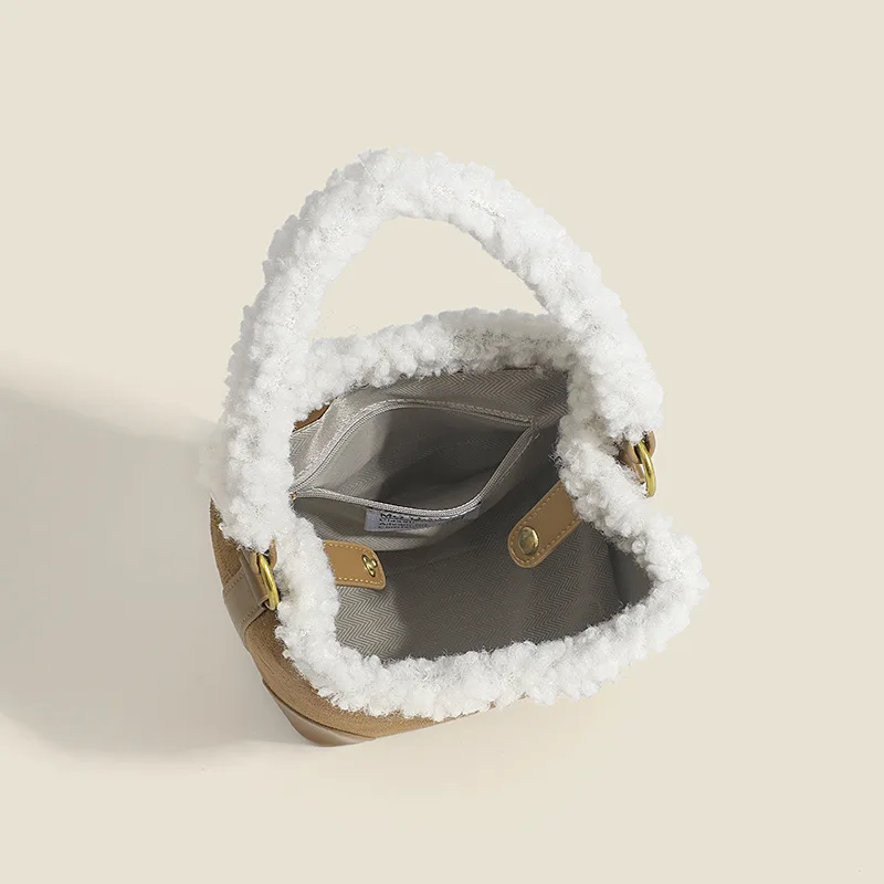 Vintage Small Bucket Bag Women Casual Daily Use Handheld Crossbody Bag Simple High Quality Fashionable Tote Bag for Ladies