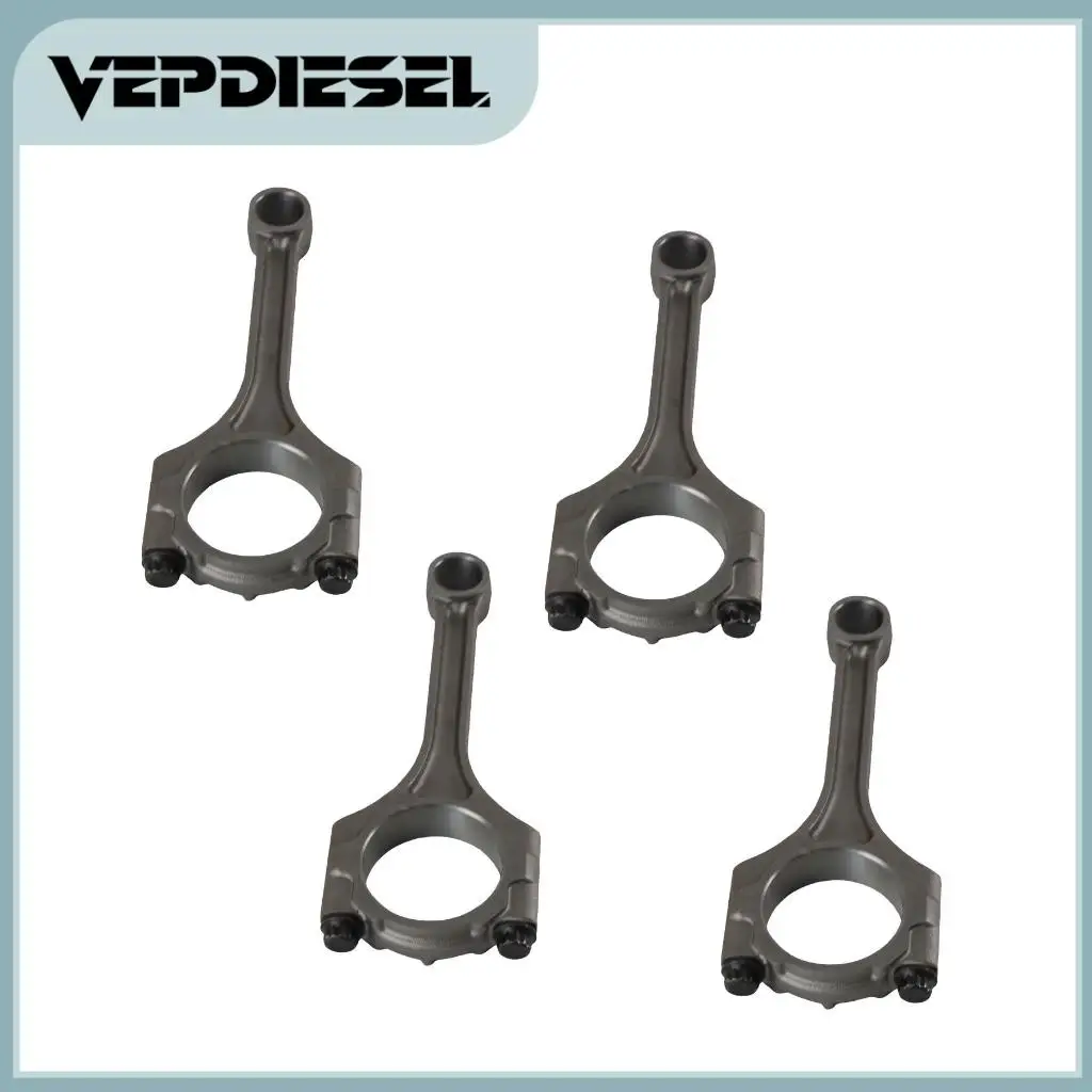 

4x Engine Connecting Rods For Hyundai Accent Verna Creta Elantra HB20 i30 Kia Ceed Forte Cerato Rio Soul 1.6L G4FG23510-2B000