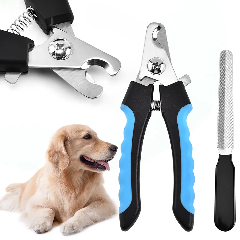 

Pet Nail Scissors Dog Nail Clippers Grinder Set Large and Small Dog Golden Retriever Teddy Cat Nails Scissors