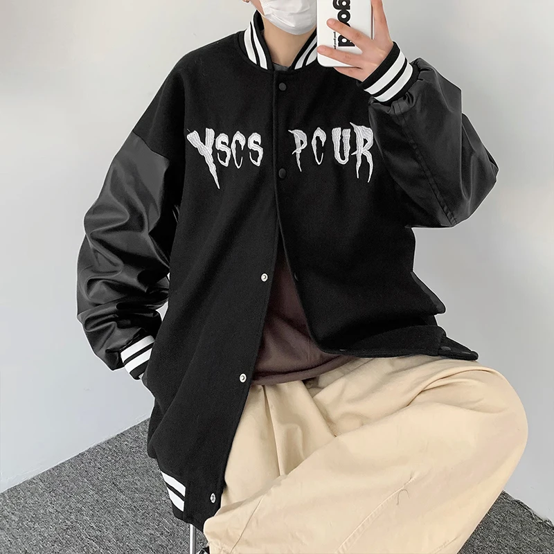 men's jacket Jacket Coat Men Spring New Streetwear Men's Clothing Harajuku Baseball Jacket Men Harajuku Single-breasted Jacket Coats men's winter coats & jackets Jackets