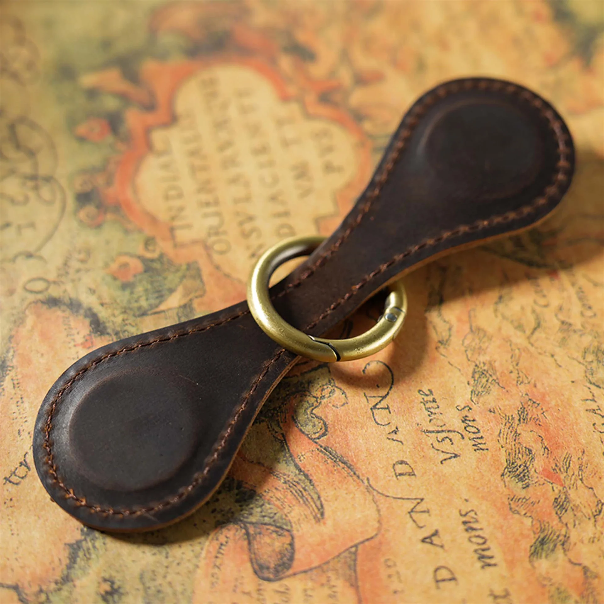 Real Leather Bookmark Super Magnetic Buckle Magnet Clip with Metal Hook Handmade Cowhide Planner Notebook Decorative Accessory