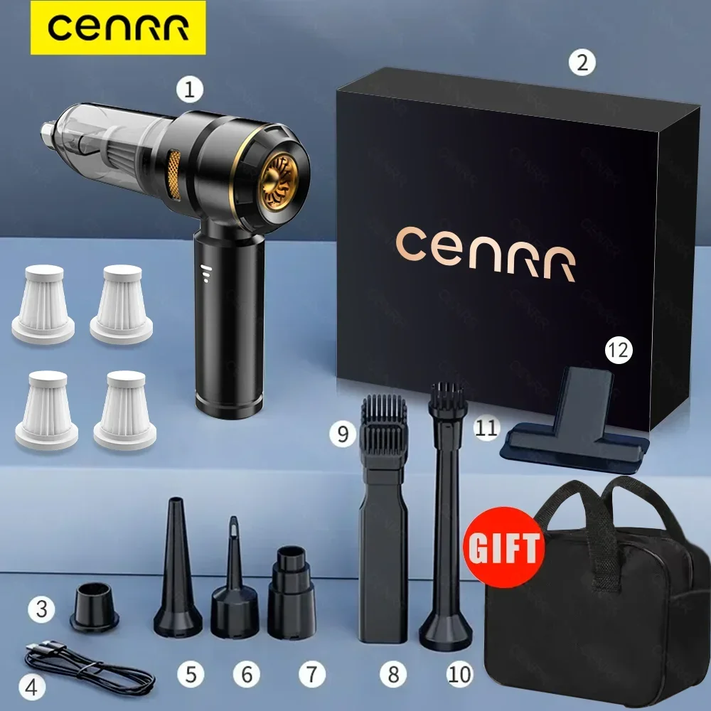 CENRR 998000PA Car Vacuum Cleaner Powerful Portable HandHeld Vacuum Cleaner thumbnail 5