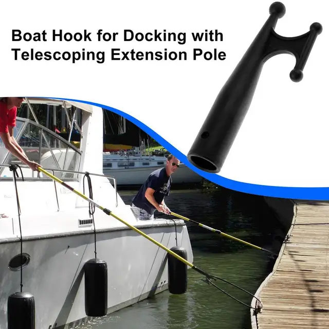 Mooring Boat Hook Head Top For Marine Yacht Fishing Kayak Nylon Boat Hook  Replacement Black Boat Docking Accessories - AliExpress