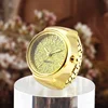 New Style Watch Rings Female Personality Golden Simple Number Glitter Student Accessories Gifts Male Fashion Finger Clock Ring 3