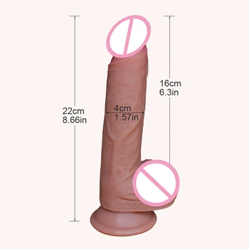 Super Realistic Liquid Silicone Dildo Artificial Big Penis Anal Sex Toys For Woman Strapon Vagina Stimulation Couples Sexual 2