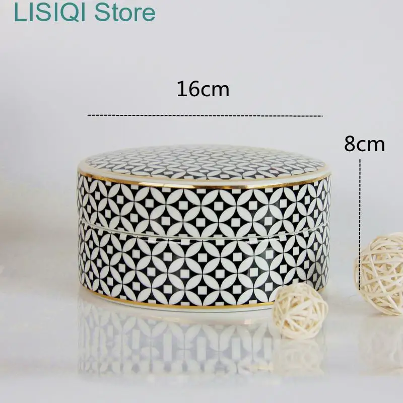 

New Vintage Ceramic Ornament Large Storage Jar with Lid Handmade General Jar Tea Spice Storage Jar Living Room Vase Decorative