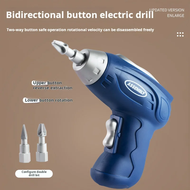 Baby Puzzle Assembling Toys Toolbox Electric Screwdriver Screw Repair Children Repair Kit Educational Toy