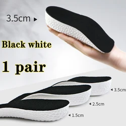 ComfortBoost Arch Support Shoe Insoles with Memory Foam Cushioning - 2.5 cm (Black white-1 pair)